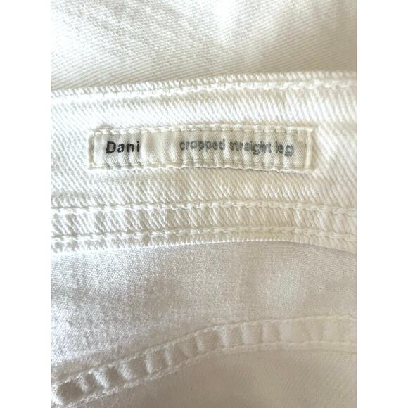 C of H Women’s Dani Cropped Straight Leg jeans White Denim Size 27 Cuffed - Picture 7 of 12